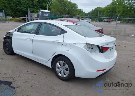 2016 Hyundai Elantra Se from USA, damaged, VIN 5NPDH4AE1GH742724